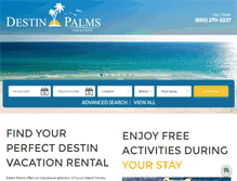 Tablet Screenshot of destin-palms.com